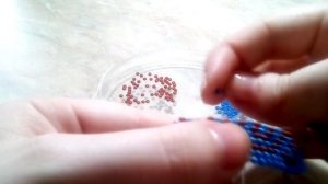 (1)Салфетка из бисера.Часть 2  из 4.