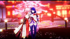 【Genshin Impact MMD】Dangerous Party「Yae Miko x Raiden Shogun」