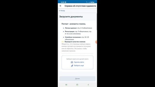 Справка об отсутствии судимости через Госуслуги