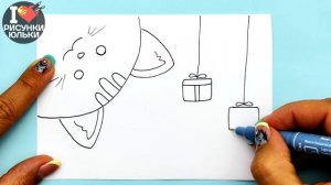 Очень Простая Открытка своими руками на День Рождения | Поделки из бумаги | Рисунки Юльки открытки