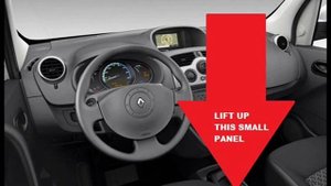 Renault Kangoo Mk2 OBD2 Diagnostic Port Location