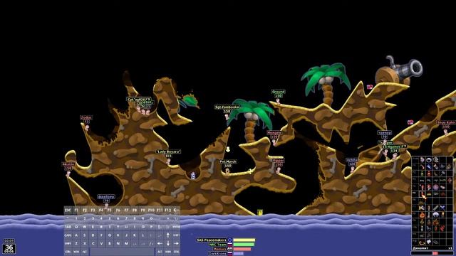 Worms Armageddon на WormNet со всеми своими смотреть онлайн