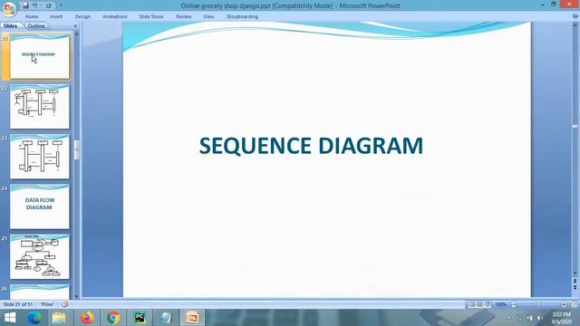 PPT  - Online Grocery Shop Project PPT  || Python Django Project PPT