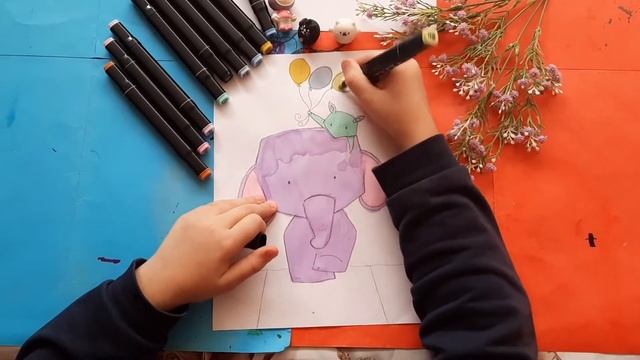 как нарисовать слона смотреть онлайн