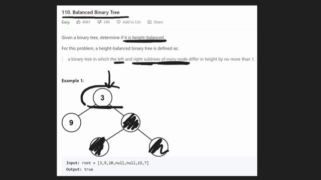 Balanced Binary Tree - Leetcode 110 - Python смотреть онлайн