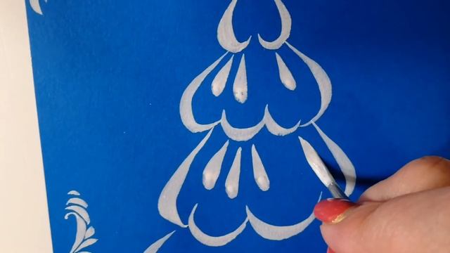 Мастер-класс по рисованию «Зимние узоры» смотреть онлайн