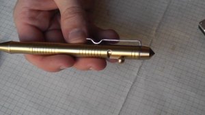 Тактическая ручка с затвором :-)  Распаковка и обзор хорошей ручки