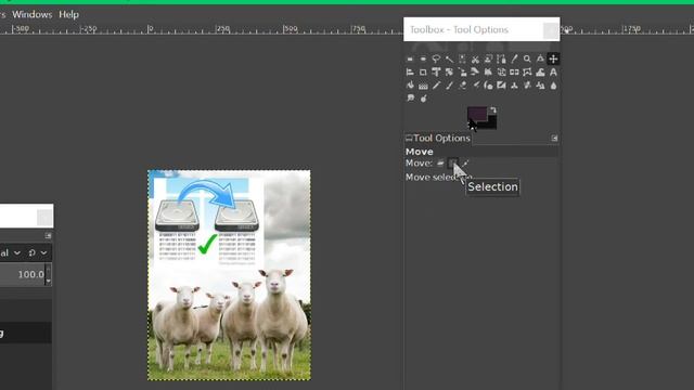 gimp there is no selection to move смотреть онлайн