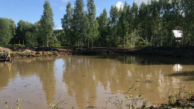Очистка дна водоема от ила фрезой. смотреть онлайн
