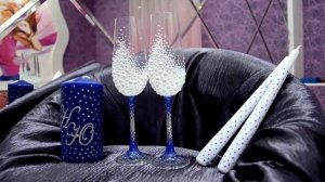 Свадебные бокалы в стразах с жемчугом https://vk.com/club53829666