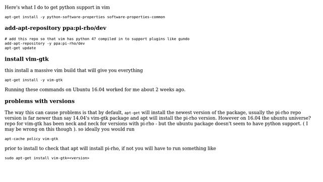 Ubuntu: VIM python support on Ubuntu 16.04 (3 Solutions!!) смотреть онлайн