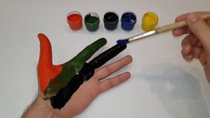 Песня пальчиков на русском языке Учим цвета Развивающее видео для детей Learning colors