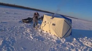 Мотобуксировщик IKUDZO 500. Проверка по глубокому снегу. Хмао-югра..mp4