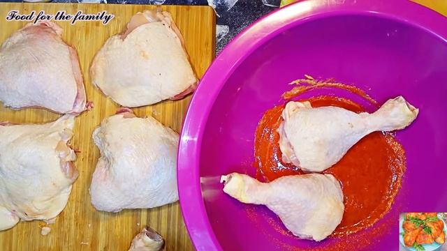 Куриные окорочка в медово-горчичной глазури!/ Chicken legs in honey mustard glaze