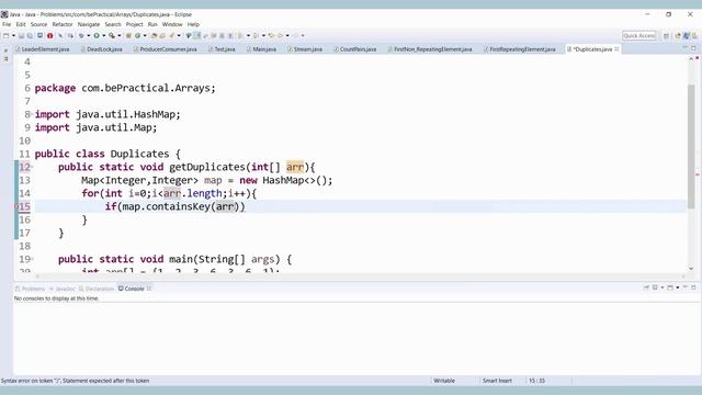 Java Programming Tutorial | Find Repeating Numbers in Arrays with Java|java Basics |be-practical.co