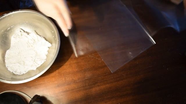 Как накрохмалить салфетку с помощью ПВА? МК