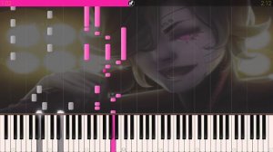 Death by Glamour - Undertale OST |SOLO ANIMATED PIANO TUTORIAL|  -- Synthesia HD