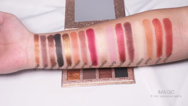 Aliexpress IMAGIC 4 Pcs 16 Colors Charming Eyeshadow Eyeliner Pen Black Volume Mascara Eyebrow Pe смотреть онлайн