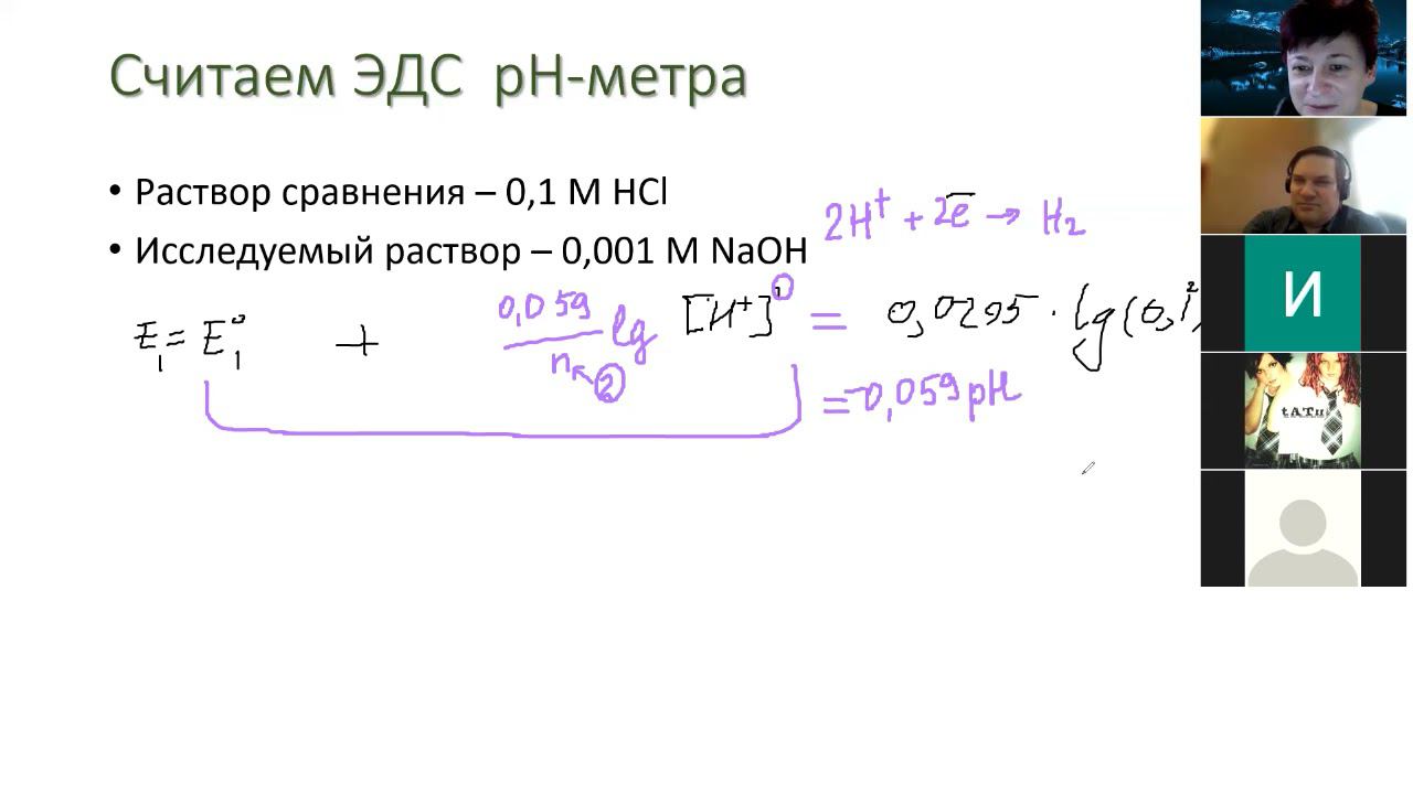 011 ОВ потенциалы 3 рН метр