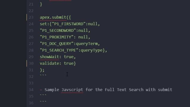 How to Set and Submit Page Items via the Javascript API in Oracle APEX