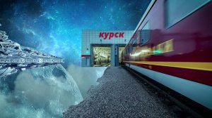 у курского вокзала космос | at the Kursk station space