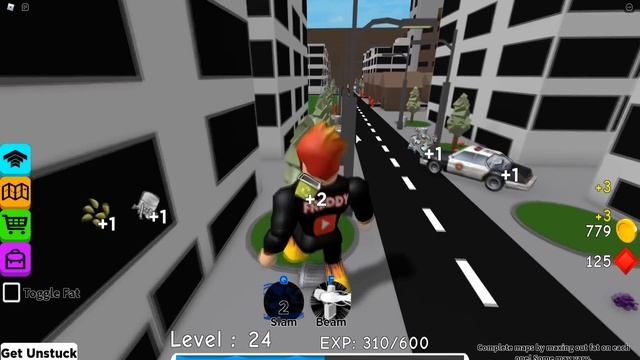 НУБ против ПРО против ЧИТЕРА гиганта в Eat And Destroy! Roblox смотреть онлайн