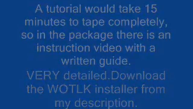 Guide to Making a Wrath of The Lich King Alpha Ascent Server смотреть онлайн