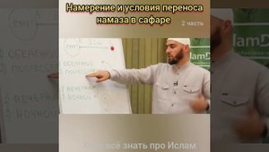 Намерение и условия переноса намаза в сафаре