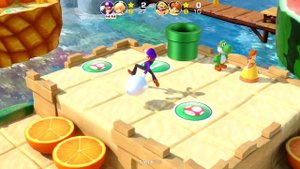 Super Mario Party - Watermelon Walkabout (Waluigi/Rosalina vs Wario/Daisy) | MarioGamers