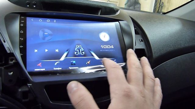 Hyundai Elantra Китайский ГАВНИТОФОН вместо штатной магнитолы.