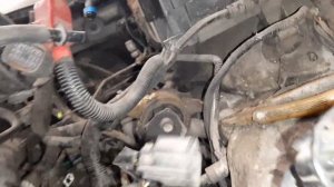 Подробная замена двигателя Mazda 6, Mazda Atenza. Снять двигатель Mazda 6, Снять радиатор охлаждени