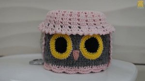 ♥ Сова туалетная - вязаный чехол для бумаги ♥ Toilet owl roll cover ♥ Crochetka design