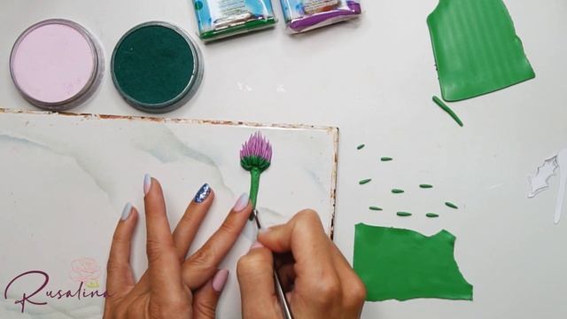 Брошь ЧЕРТОПОЛОХ | Мастер-класс по лепке