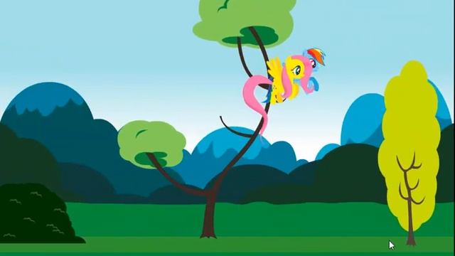 Игры для двоих Радуга Дэш и Флаттершай смотреть онлайн