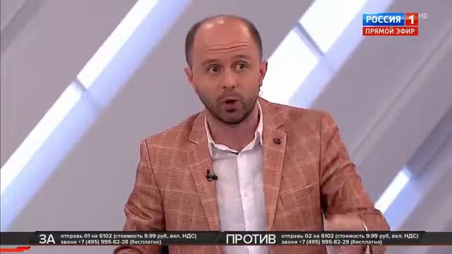 Пшол вон отсюда.Соловьев выгнал гостя из Украины из студии смотреть онлайн