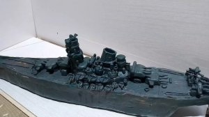 Линейный корабль YAMATO из пластилина!