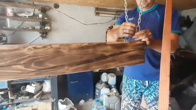 Люстра из бруса для беседки своими руками (перезалив). смотреть онлайн