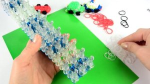 3Д МАШИНКА - БРЕЛОК из резинок Rainbow Loom. Подарок для папы