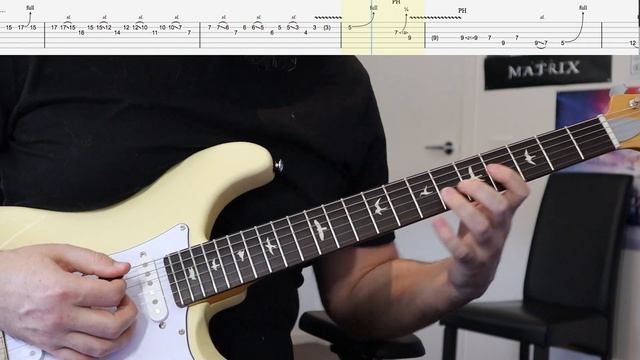 Pantera - 10s Guitar Solo Play Through with Tabs (E Standard Tuning) смотреть онлайн