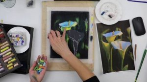 Урок || Рисуем Цветы Каллы Сухой Пастелью - Натюрморт За 20 Минут!