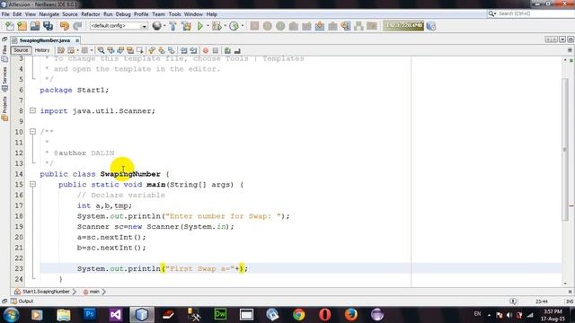 How to Swap number in Java Netbeans смотреть онлайн