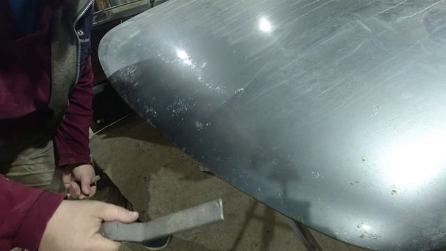 От автохлама до авто (часть 2)Ремонт вмятины на капоте 2112 КУПЕ.рихтовка смотреть онлайн