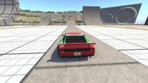 КАК ПЕРЕЛЕТЕТЬ ОГРОМНУЮ ПРОПАСТЬ С ШИПАМИ? Эффектные крушения машин. Гоша и игра Beamng drive.