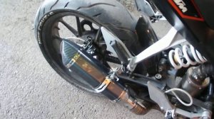 ktm duke 200 классный глушитель