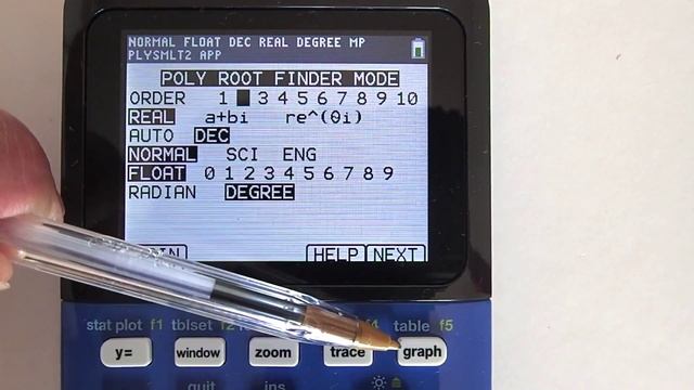 TI 84 Plus CE Solving Quadratic Equations with the Polynomial Root Finder App