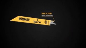 Полотна для сабельных пил по металлу DEWALT BREAKAWAY