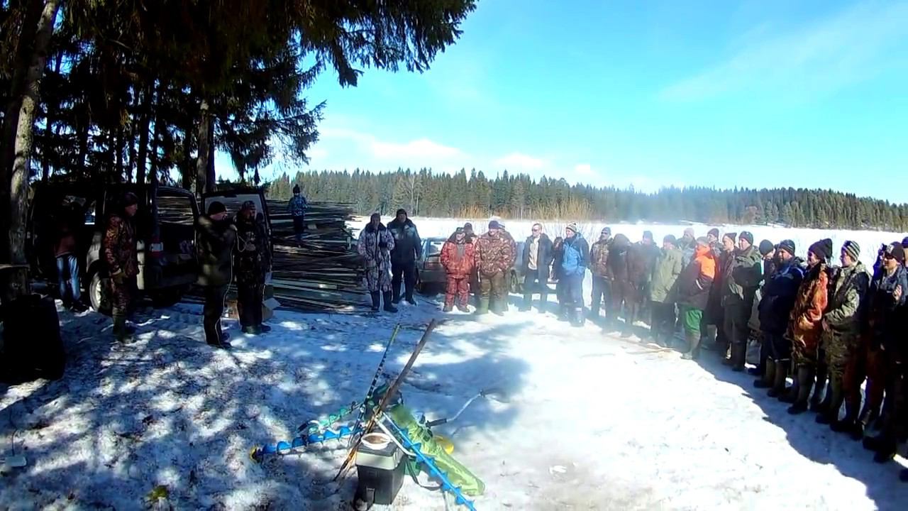 Соревнования рыбаков. Рыбалка, зима 2017, Большая Соснова