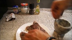Очень вкусный перечный стейк