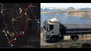 [ETS 2] Карта Дальнобойщики 2_Скрытые дороги,локации_Рейс Южный-Нижнегорск_Renault Premium