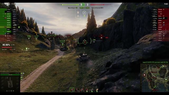 Т-44-100 (И). Премиальный СТ (СССР). Карта Фьорды. №-1 смотреть онлайн